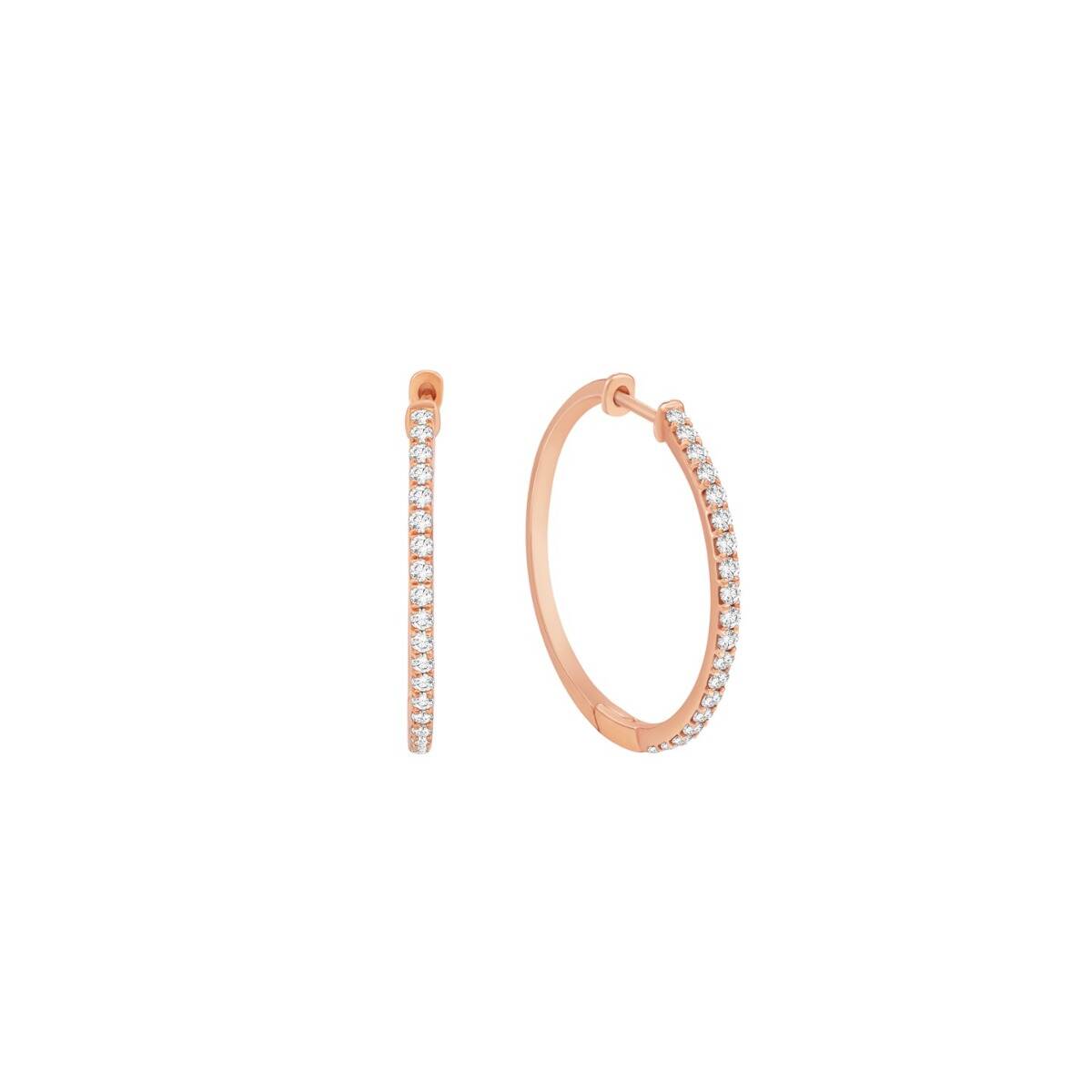 Rose Gold Hoop Earrings