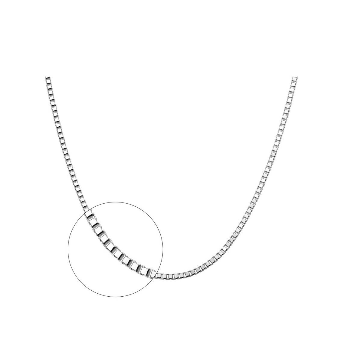 White Gold Box Chain