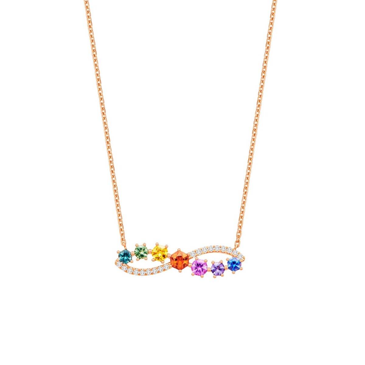 Infinite Rainbow Gems Necklace