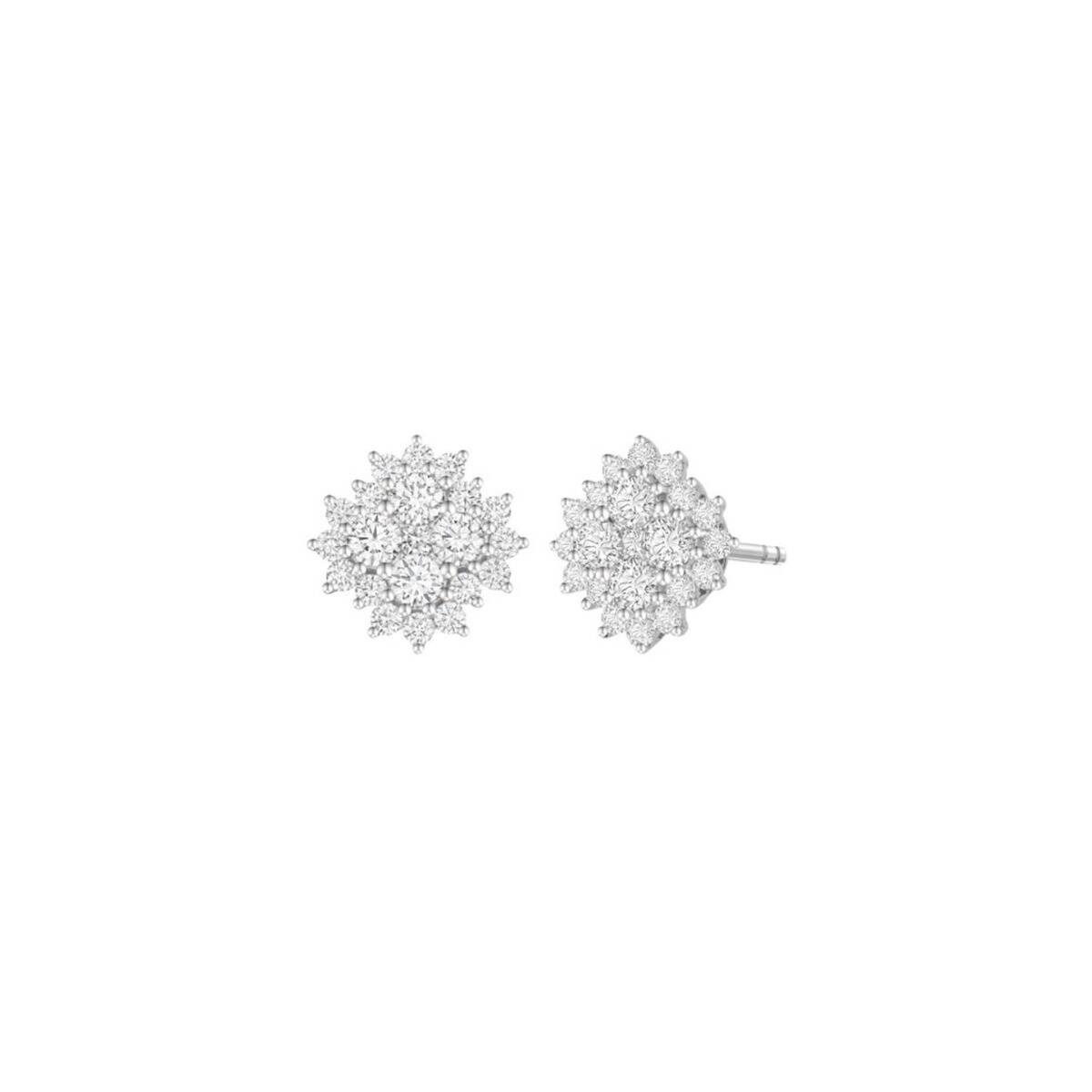 Lab-Grown Diamond Snowflake Earrings